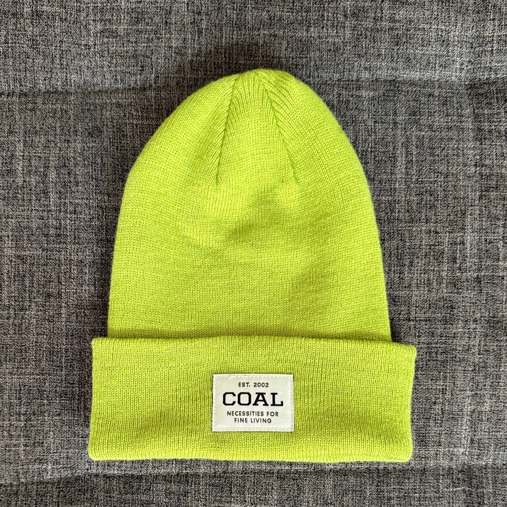 Coal Neon Yellow Lime Beanie OS Bright Gorpcore Skater Beanie